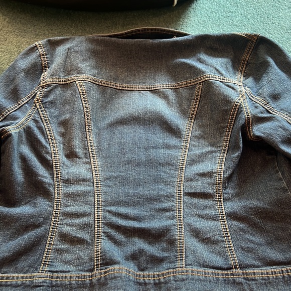 Blue Identity women’s size Large embellished jean jacket - Picture 9 of 9